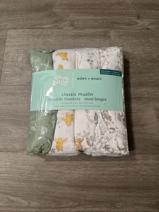 Disney Other - Winnie + Friends 4-Pack Disney Baby Swaddleplus